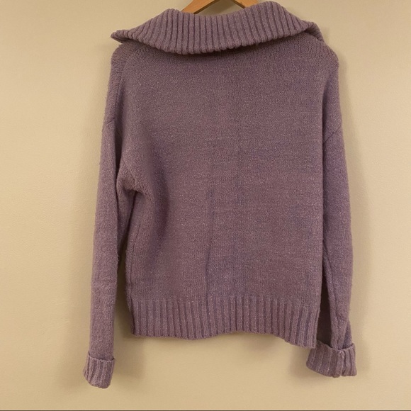 Lavender quarter zip sweater - Picture 7 of 7